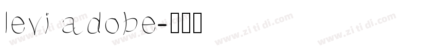 levi adobe字体转换